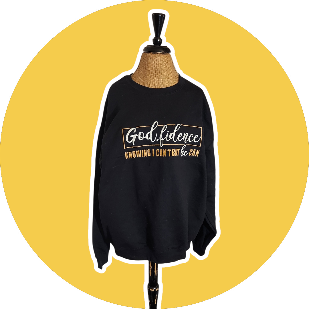 "BLACK" Embroidered Sweatshirt