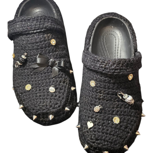 Midnight Punk Crochet Shoes