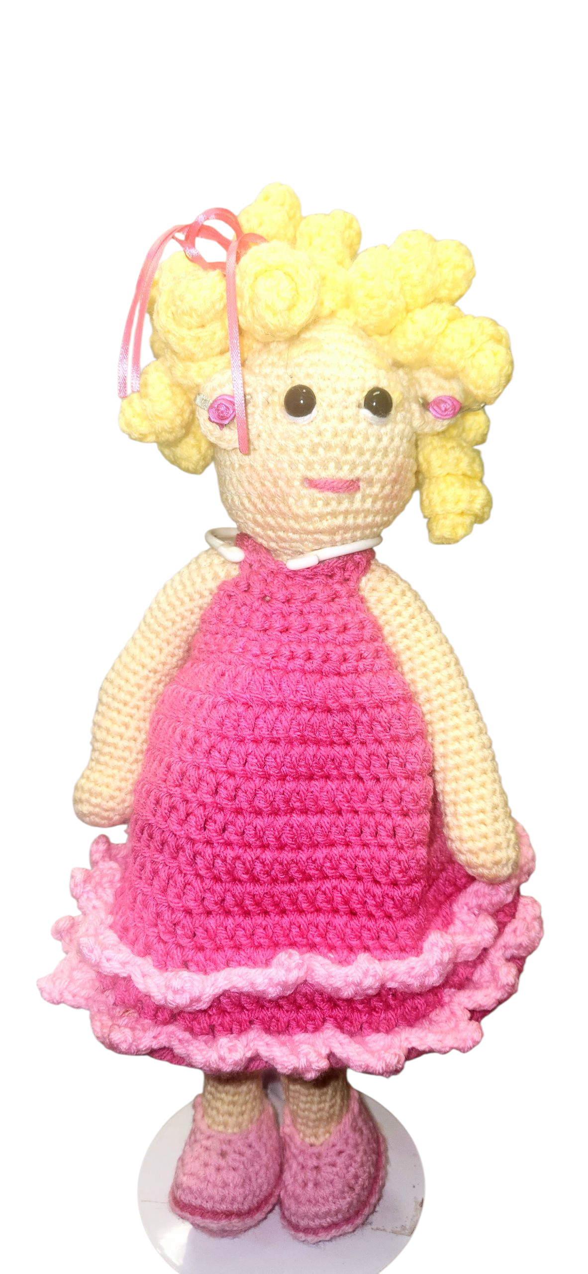 "Hot Pink Two Tier Ruffle" Doll