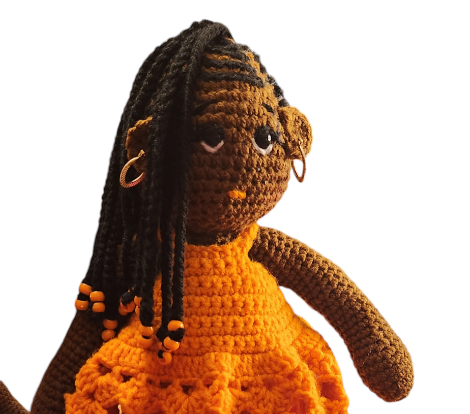 Orange Delight Crochet Doll